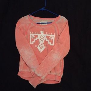 Billa Bong Pink Washed Crewneck Sweater (S)
